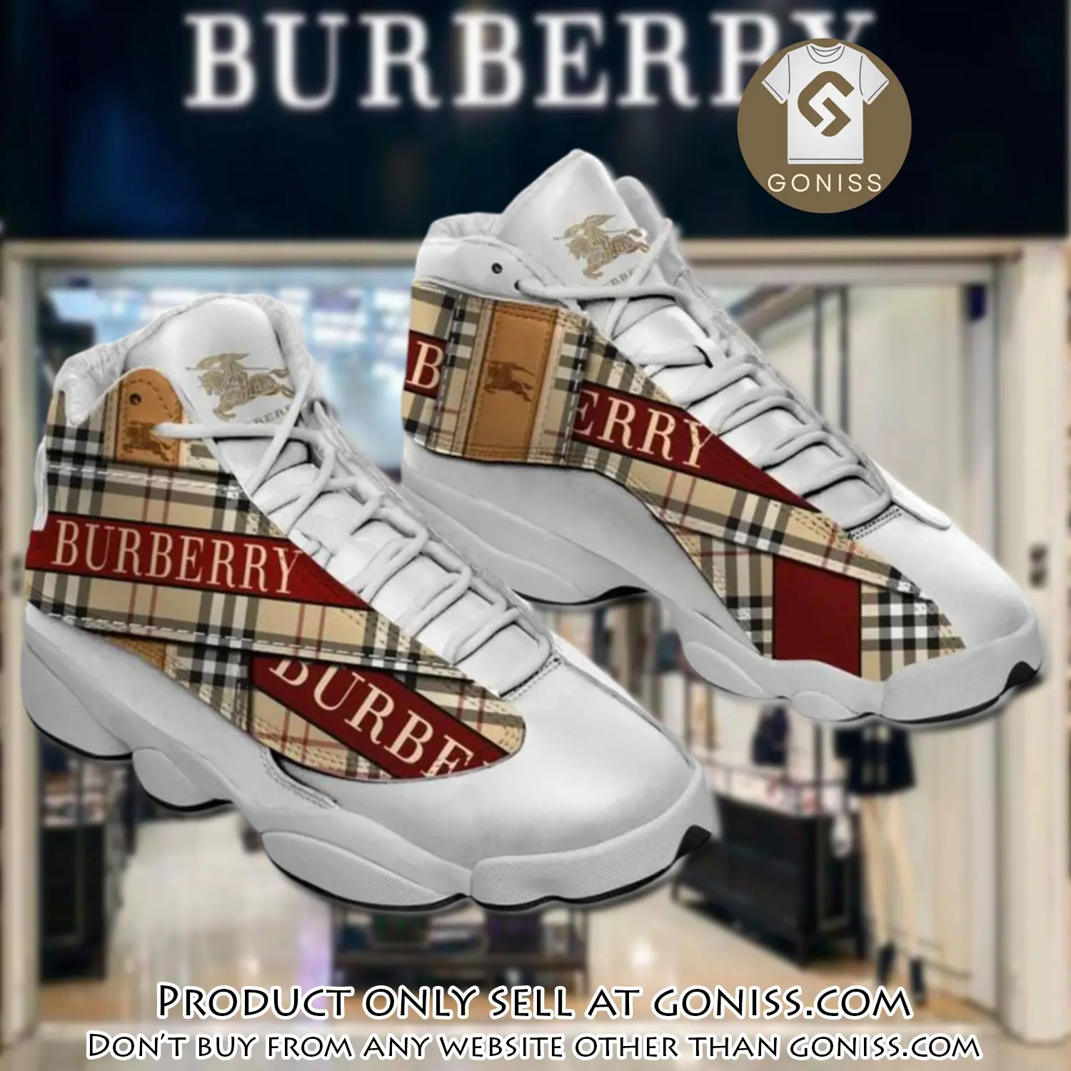 Burberry luxury air jordan 13 shoes hot  burberry sneakers gifts for men women gn5127366
